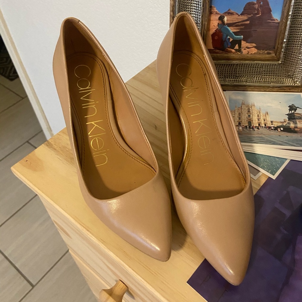 SOLD Calvin Klein Nude Heels